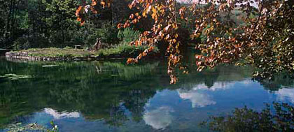 Lake, Craig y Nos Country Park, Brecon Beacons, Mid Wales