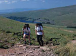 Walkers in the Brecon Beacons near Storey Arms