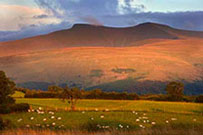 Penyfan at Sunset from Mynydd Illtyd Common